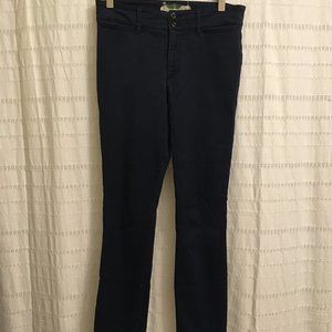 Anthropologie Navy Blue Cotton Rayon Pants Size 4